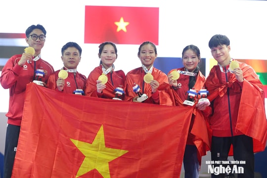 Taekwondo mang về tấm Huy chương Vàng thứ 2 cho Đoàn Thể thao Việt Nam tại SEA Games 33
