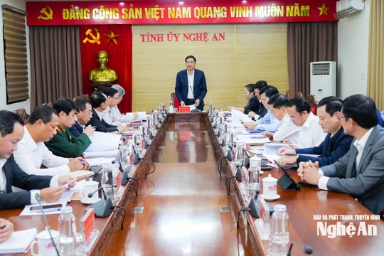 Ban Thường vụ Tỉnh ủy họp phiên thường kỳ tháng 11