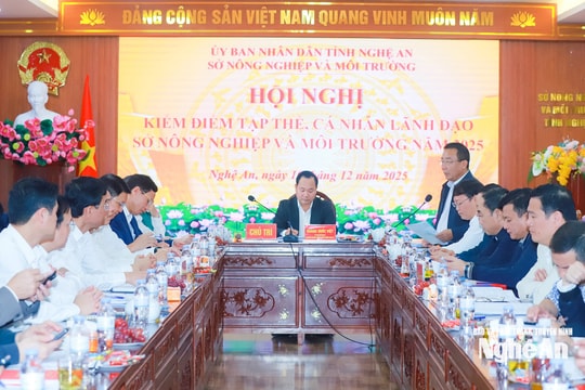 Phó Chủ tịch UBND tỉnh Nguyễn Văn Đệ chỉ đạo kiểm điểm tập thể, cá nhân lãnh đạo Sở Nông nghiệp và Môi trường