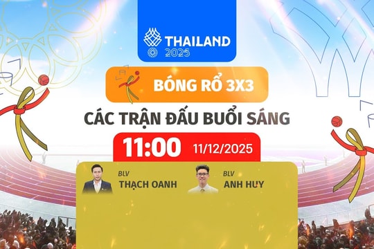 Link xem trực tiếp bóng rổ 3x3 Việt Nam tại SEA Games 33 hôm nay 11/12