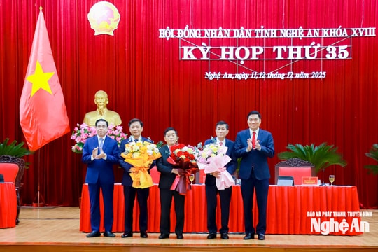 Đồng chí Thái Văn Thành được bầu giữ chức Phó Chủ tịch UBND tỉnh Nghệ An