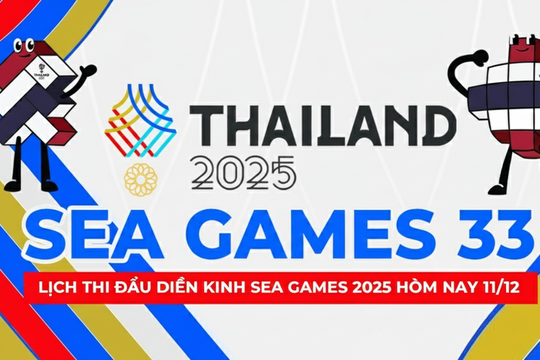 Lịch thi đấu điền kinh SEA Games 2025 hôm nay 11/12