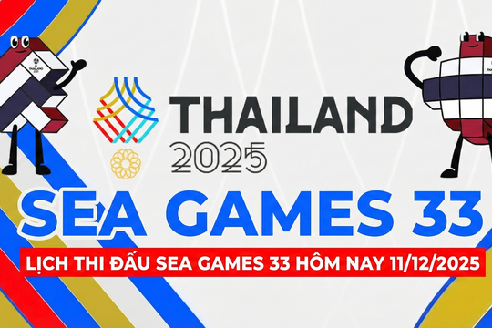 VTV5, VTV6, VTV2, HTV, THVL trực tiếp SEA Games hôm nay 11/12/2025