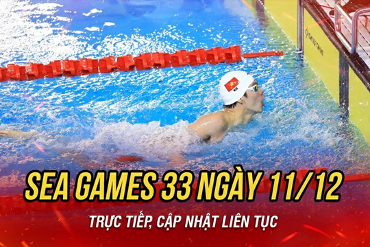 Link xem trực tiếp môn bơi lội của Việt Nam tại SEA Games 33 hôm nay 11/12