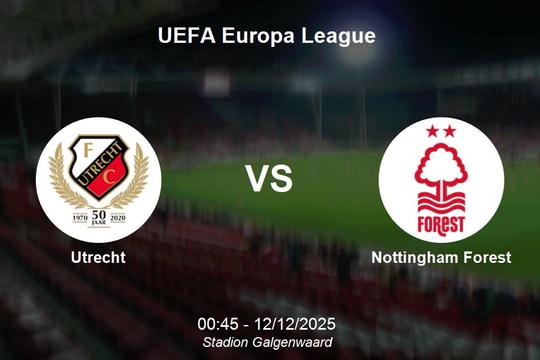 Nhận định Utrecht vs Nottingham Forest - UEFA Europa League