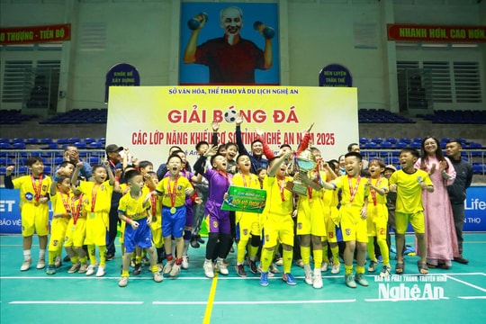 Chung kết, bế mạc Giải Bóng đá các lớp năng khiếu tỉnh Nghệ An năm 2025