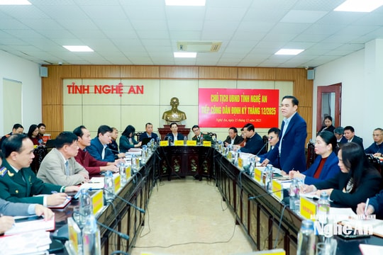 Chủ tịch UBND tỉnh Võ Trọng Hải tiếp công dân phiên định kỳ tháng 12/2025