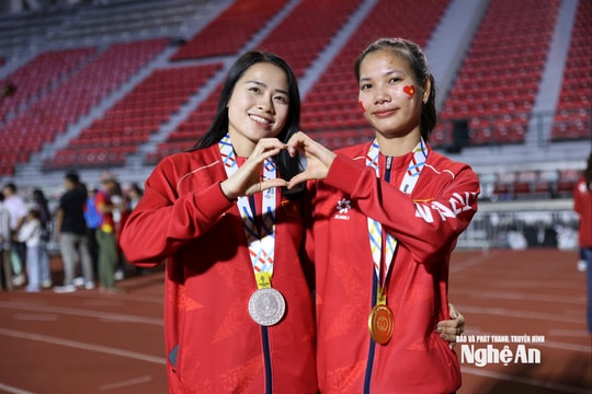 Hai cô gái Nghệ An và dấu ấn đáng nhớ trên đường chạy SEA Games 33