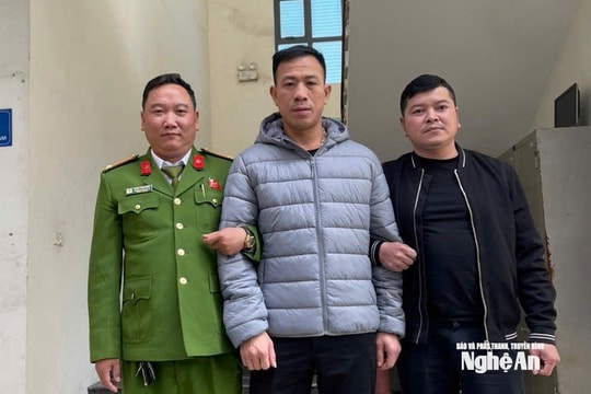 Đối tượng truy nã lẩn trốn nhiều năm trở về đầu thú tại Nghệ An