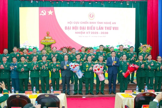 Trang trọng Đại hội đại biểu Hội Cựu chiến binh tỉnh Nghệ An lần thứ VIII
