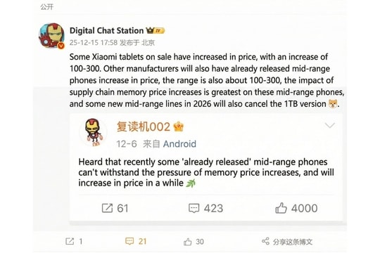 Xiaomi loại bỏ bộ nhớ 1TB: Tương lai nào cho smartphone tầm trung?