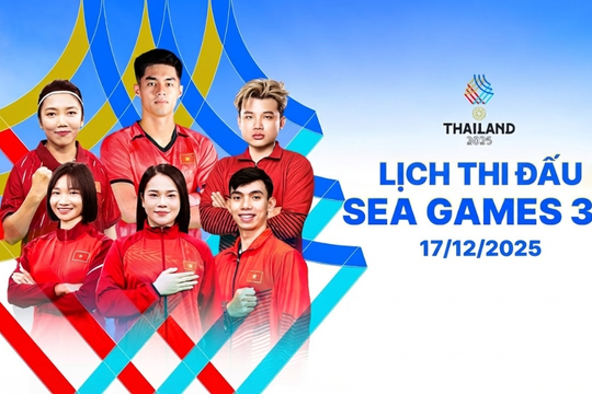 VTV5 trực tiếp lịch thi đấu SEA Games 33 ngày 17/12/2025