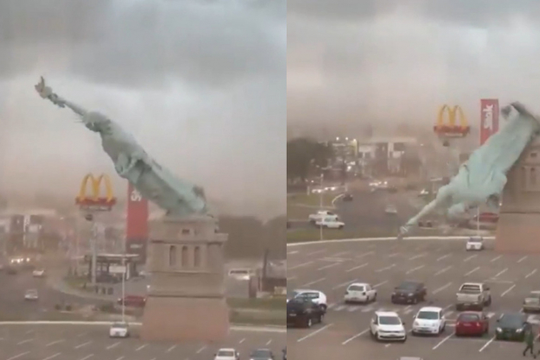 Guaíba: câu chuyện bản sao Nữ thần Tự do trong bão