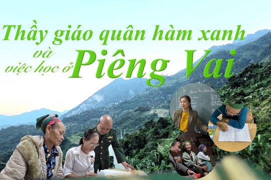 Thầy giáo quân hàm xanh và việc học ở Piêng Vai