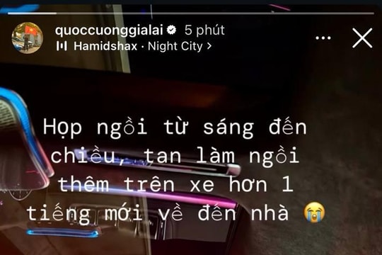 Cường Đô La chia sẻ về ngày làm việc bận rộn cuối năm