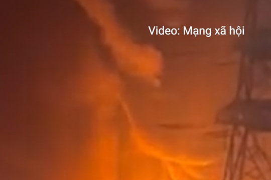 Cháy lớn trong khu công nghiệp Tiên Sơn: Nhiều tài sản bị thiêu rụi