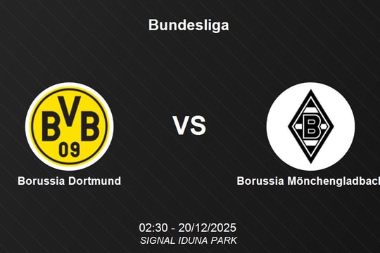 Nhận định Borussia Dortmund vs Borussia Mönchengladbach - Bundesliga
