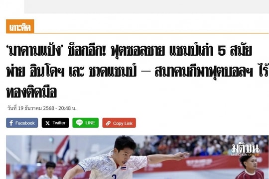 Bóng đá Thái Lan sụp đổ tại SEA Games 33: Trắng tay 4 HCV