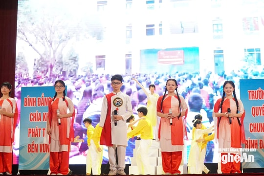 10 đội tham gia Hội thi tìm hiểu kiến thức, pháp luật về bình đẳng giới trong trường học