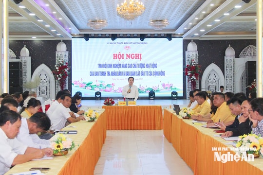 Hội nghị trao đổi kinh nghiệm nâng cao chất lượng hoạt động Ban Thanh tra, Ban giám sát đầu tư cộng đồng