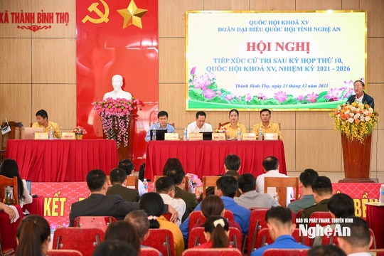 Cử tri xã Thành Bình Thọ phản ánh nhiều bất cập trong khai thác, vận chuyển cát, sỏi trên địa bàn