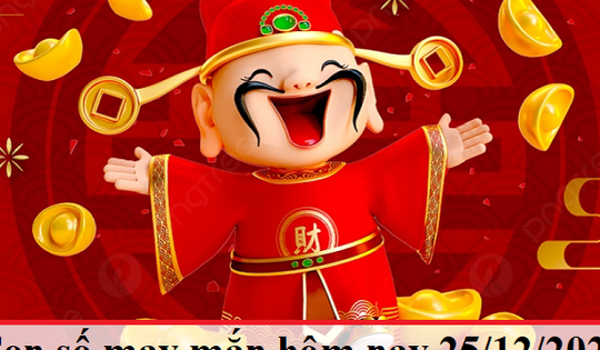 Con số may mắn hôm nay 25/12 cho 12 con giáp, 12 cung