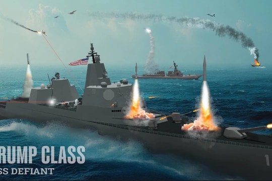 Thiết giáp hạm lớp Trump có giá đắt hơn tàu sân bay Ford