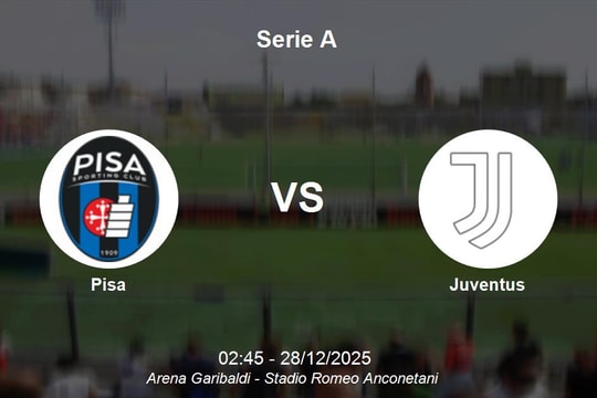 Nhận định Pisa vs Juventus - Serie A