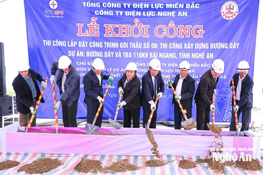 Khởi công xây dựng đường dây và trạm biến áp 110kV Bãi Ngang