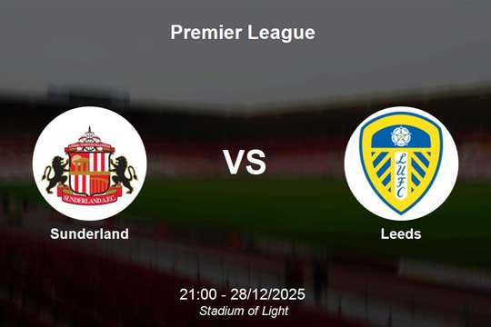 Nhận định Sunderland vs Leeds - Premier League