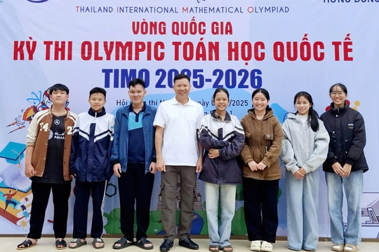 Thầy trò trường THPT Nghi Lộc 5 đón "mùa Vàng" Olympic Toán học TIMO