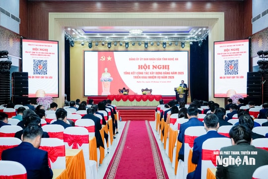 Đảng uỷ UBND tỉnh tổng kết công tác xây dựng Đảng năm 2025