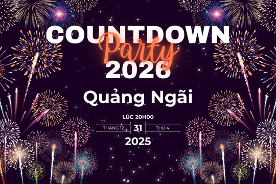 Countdown 2026 tại Quảng Ngãi: Kết nối biển lớn và đại ngàn chào năm mới