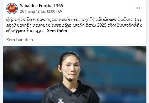 Trọng tài Lào từ chối bàn thắng ĐT Việt Nam vẫn được FIFA công nhận