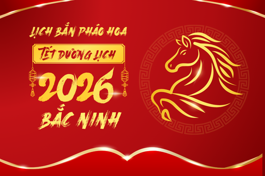 Bắc Ninh bắn pháo hoa Tết Dương lịch 2026 tại Danko Riverside
