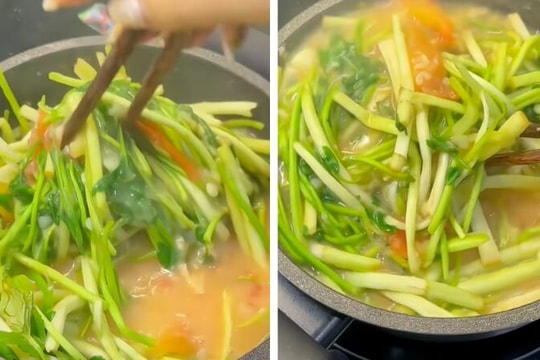 Mẹo nấu canh khoai tây rau cần sánh mịn chuẩn vị Thái Bình