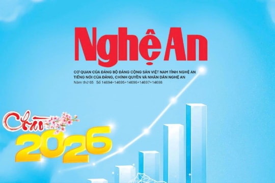 Mời độc giả đón đọc ấn phẩm Tết Dương lịch 2026 của Báo và Phát thanh, truyền hình Nghệ An