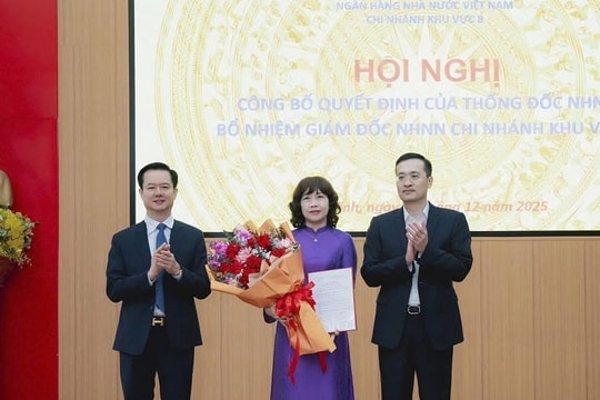 Đồng chí Nguyễn Thị Thu Thu được bổ nhiệm giữ chức Giám đốc Ngân hàng Nhà nước chi nhánh Khu vực 8