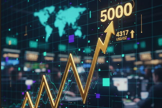 Dự báo giá vàng năm 2026: Cơ hội chạm mốc 5.000 USD/ounce hay rủi ro sụt giảm 20%?