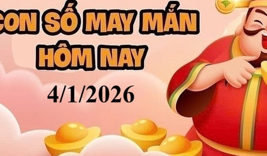 Con số may mắn hôm nay 4/1/2026 cho 12 con giáp và cung hoàng đạo