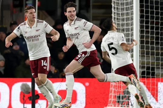 Declan Rice lập cú đúp giúp Arsenal thắng kịch tính Bournemouth 3-2