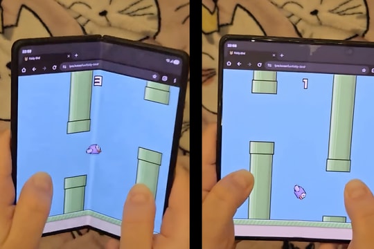 Chơi Flappy Bird bằng cách gập mở màn hình: Trải nghiệm độc đáo và rủi ro với Foldy Bird
