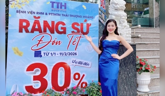 Bệnh viện Thái Thượng Hoàng tung chương trình ưu đãi răng sứ lớn nhân dịp Tết Nguyên đán 2026