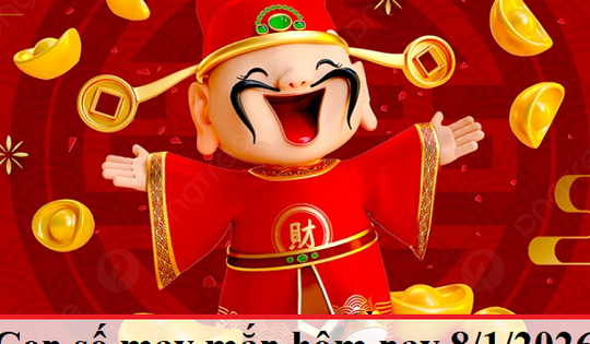 Con số may mắn hôm nay 8/1/2026: Gợi ý tài lộc cho 12 con giáp và cung hoàng đạo