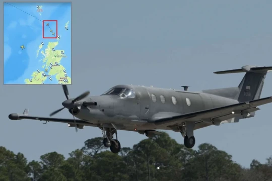 Mỹ triển khai máy bay U-28A Draco giám sát tàu chở dầu tại Bắc Đại Tây Dương