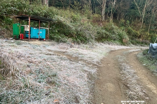 Nhiệt độ xuống dưới 0°C, băng giá xuất hiện tại Nghệ An