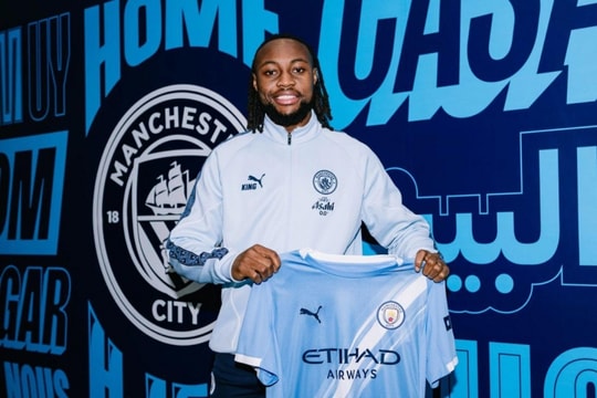 Man City hoàn tất thương vụ Antoine Semenyo với giá 73,7 triệu euro