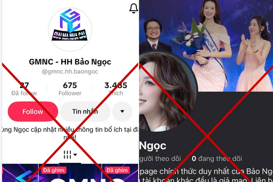 Hoa hậu Bảo Ngọc cảnh báo tình trạng mạo danh hình ảnh để lừa đảo trục lợi