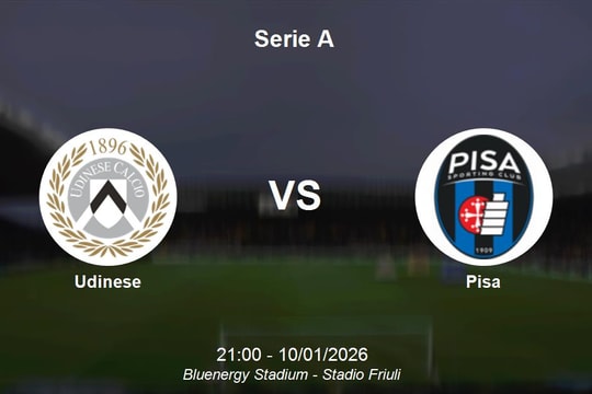 Nhận định Udinese vs Pisa - Serie A: Cơ hội bứt phá cho đội chủ sân Bluenergy