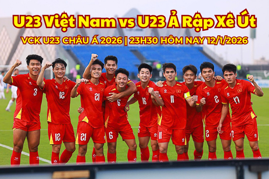 VTV5 trực tiếp bóng đá U23 Việt Nam vs Ả Rập Xê Út 12/1/2026